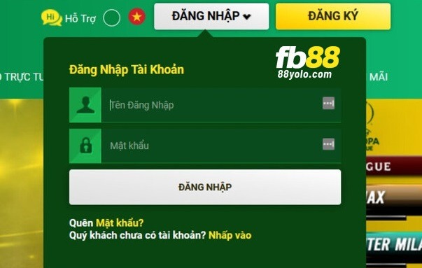 Hướng dẫn đăng nhập FB88 trên máy tính